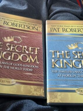 The Secret Kingdom DVD Set by Pat Robertson - Brown & Blue Covers